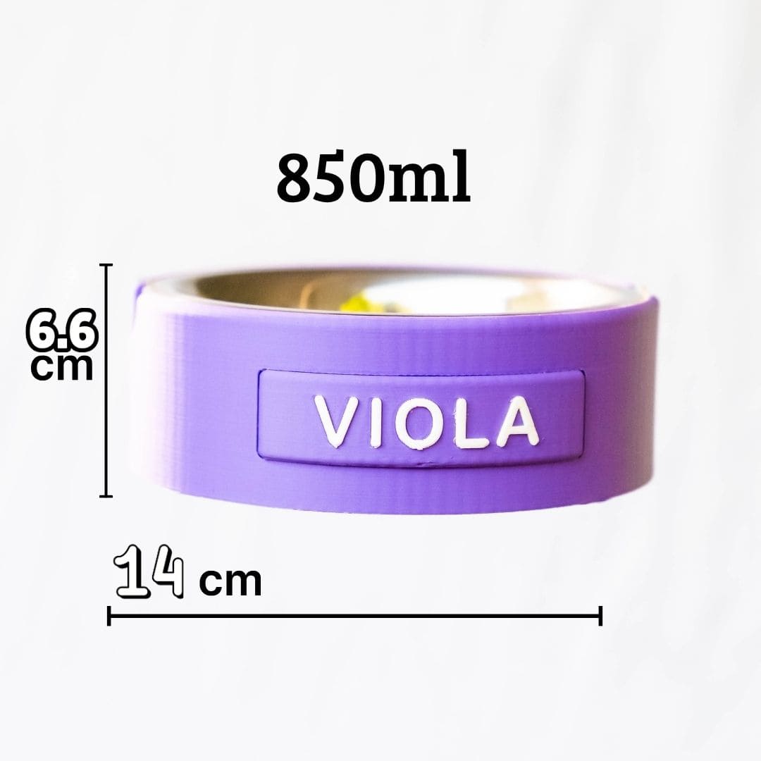 Set Duo TAGLIA M — 2 Ciotole Kiki Personalizzate