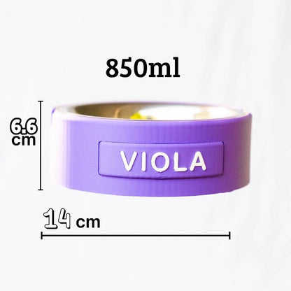 Set Duo TAGLIA M — 2 Ciotole Kiki Personalizzate