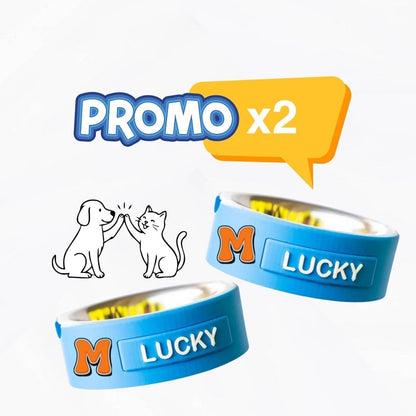 Set Duo TAGLIA M — 2 Ciotole Kiki Personalizzate